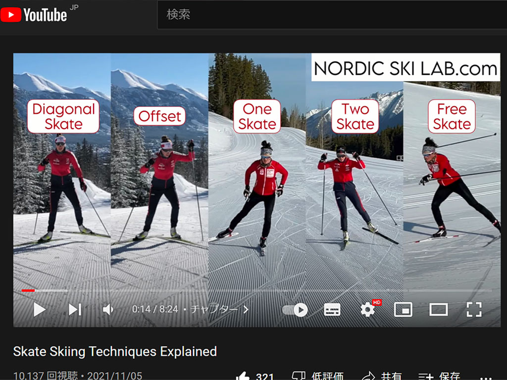 スケーティングの5つのテクニック | ☆北海道☆ 中学生・クロス 